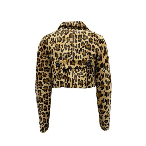Dsquared² Brown Calfskin Full-Length Jacket