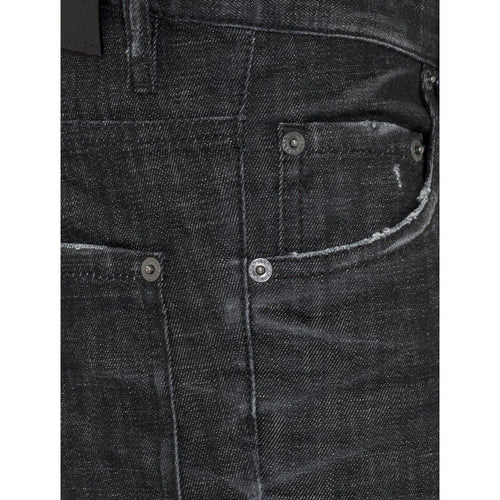 Dsquared² Black Cotton Skinny Jeans