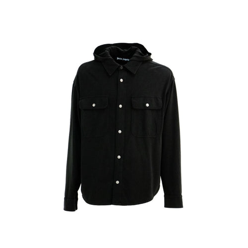 Palm Angels Black Denim Shirt