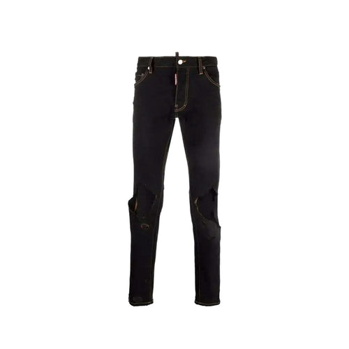 Dsquared² Black Cotton Jeans Denim
