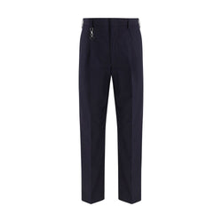 Prada Blue Cotton Casual Pants