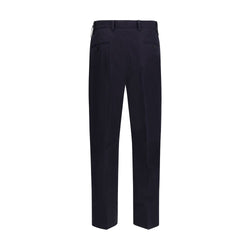 Prada Blue Cotton Casual Pants