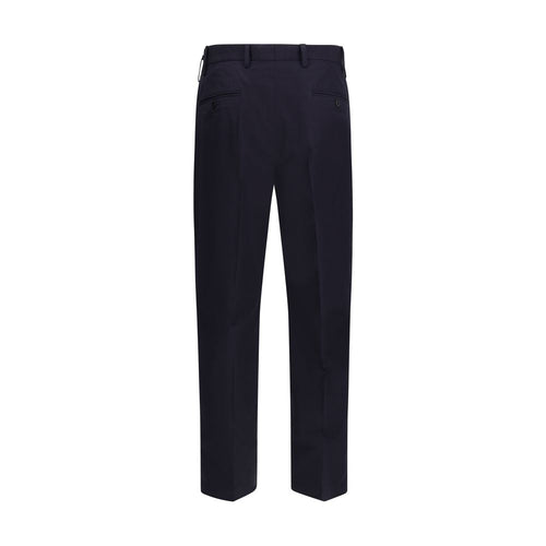 Prada Blue Cotton Casual Pants