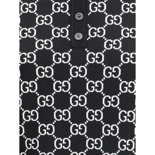 Gucci Black Wool Oves Aries Dress Shirt