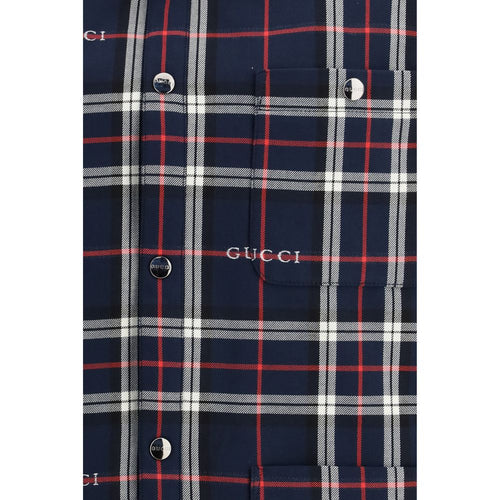 Gucci Blue Cotton Jacket