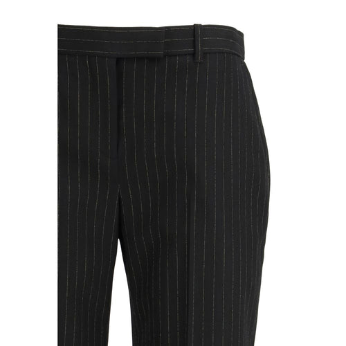 Alexander McQueen Black Wool Oves Aries Dress Pants