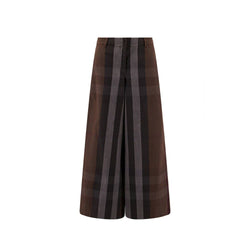 Burberry Brown Cotton Casual Pants