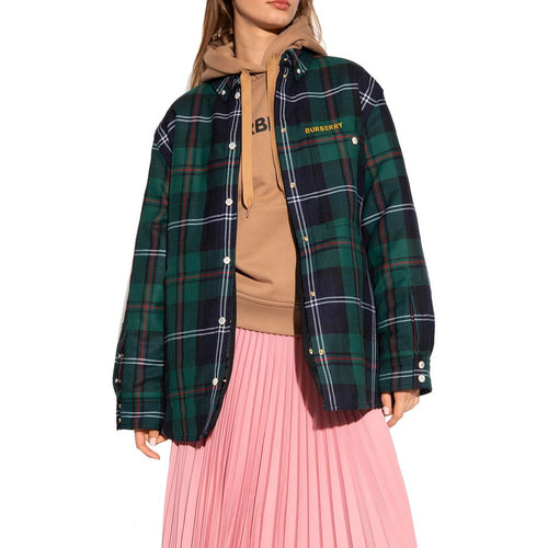 Burberry Bicolor Wool Pattern Shirt