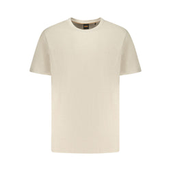 Hugo Boss Beige Cotton Men T-Shirt