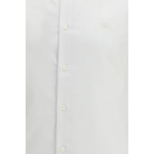 Burberry White Cotton Dress Shirt