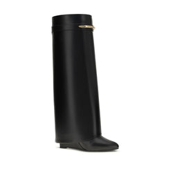 Givenchy Black Calf Leather Bos Taurus Flat Boots