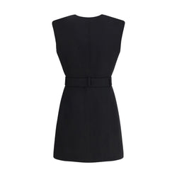 Balmain Black Wool Cocktail Dress