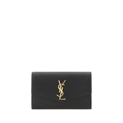 Saint Laurent Black Calf Leather Bos Taurus Wallet