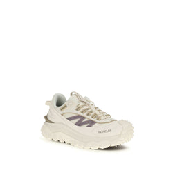 Moncler White Polyester Athletic Sneakers