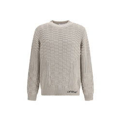 Off-White Beige Cotton Sweatshirt