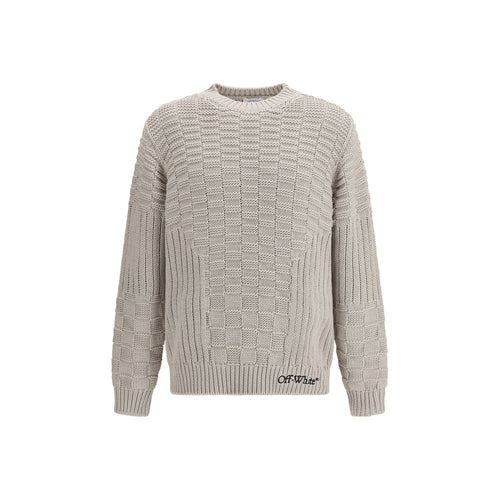 Off-White Beige Cotton Sweatshirt