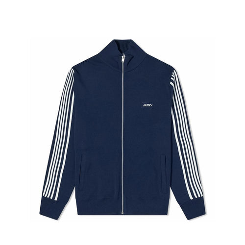 Autry Blue Nylon Cardigan