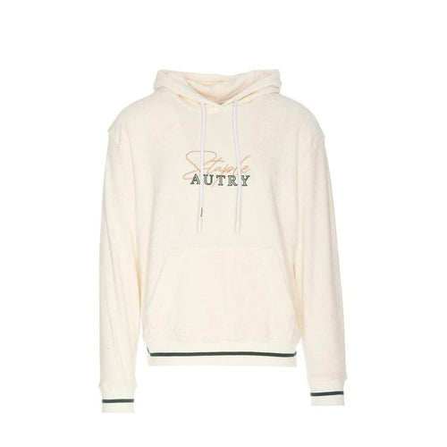 Autry White Cotton Hoodie