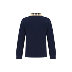 Burberry Blue Cotton Polo Shirt