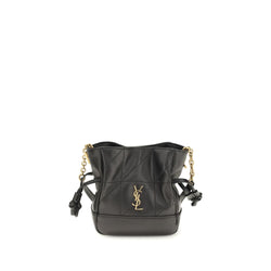 Saint Laurent Black Lamb Ovis Aries Aries Clutch Bag