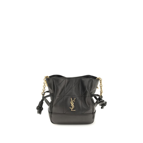 Saint Laurent Black Lamb Ovis Aries Aries Clutch Bag