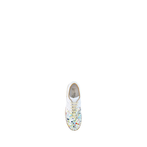 Maison Margiela White Calf Leather Bos Taurus Low Top Sneakers