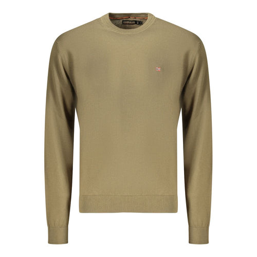 Napapijri Verde Cotton Men's Long-Sleeve Shirt