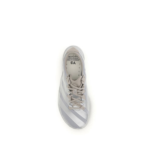 Y-3 Gray Fabric Athletic Sneakers