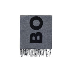 Hugo Boss Gray Wool Scarf