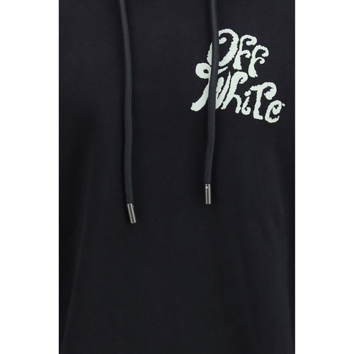 Off-White Black Cotton Sweatshirt