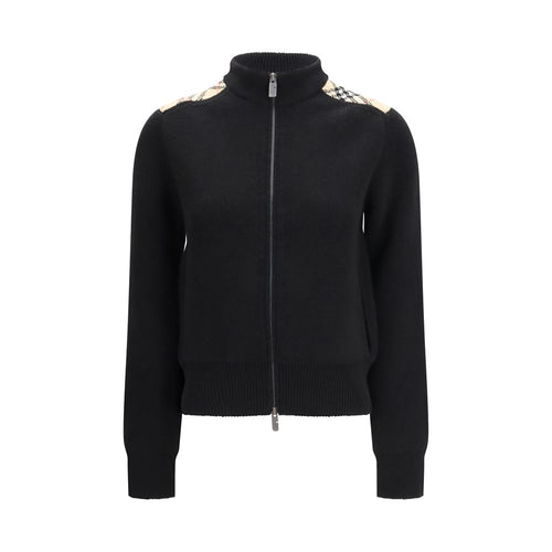 Burberry Black Wool Cardigan