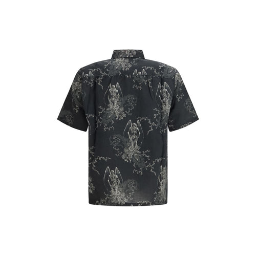 Our Legacy Gray Cotton Pattern Shirt