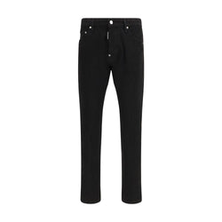 Dsquared² Black Cotton Slim Fit Jeans