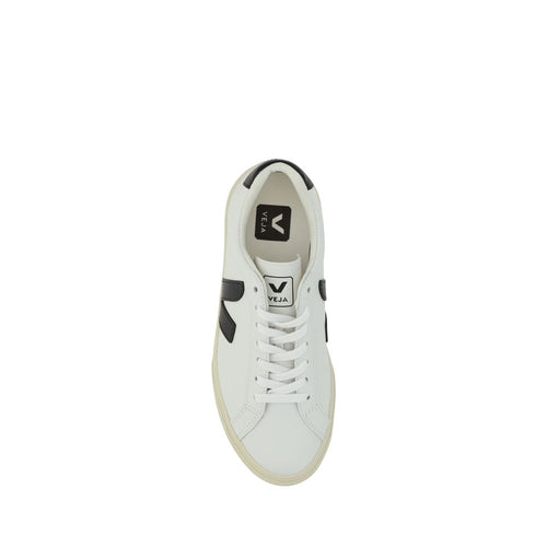 Veja White Calf Leather Bos Taurus Sneakers