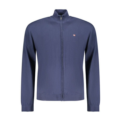 Napapijri Blue Cotton Men Cardigan