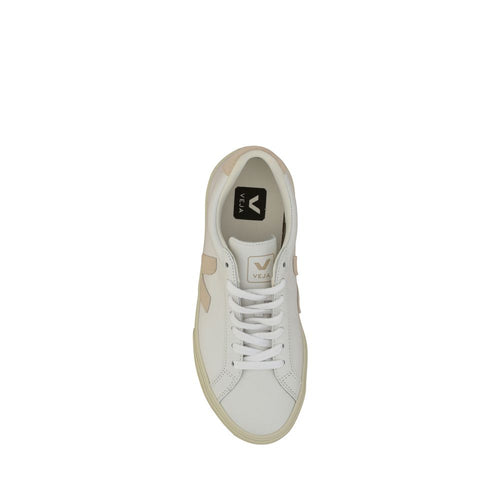 Veja White Calf Leather Bos Taurus Low Top Sneakers