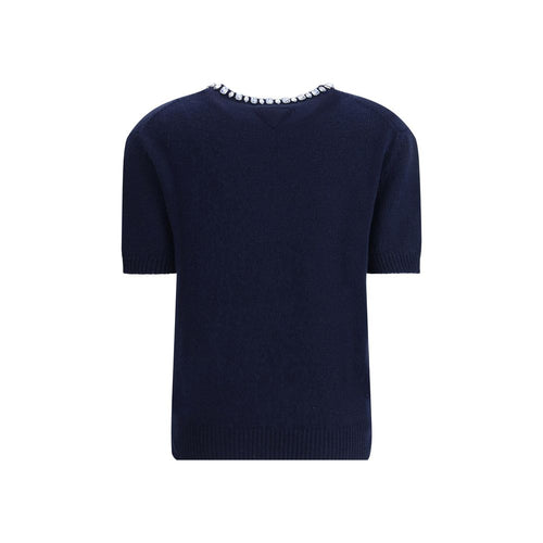 Prada Blue Wool Sweatshirt