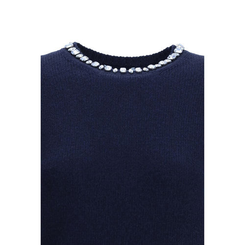Prada Blue Wool Sweatshirt