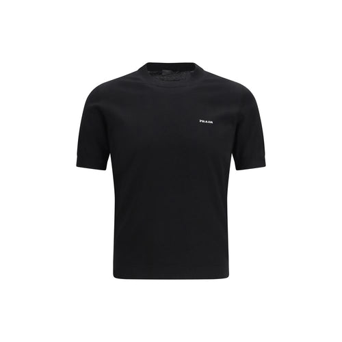 Prada Black Cotton T-Shirt
