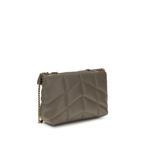 Saint Laurent Gray Lamb Ovis Aries Aries Shoulder Bag