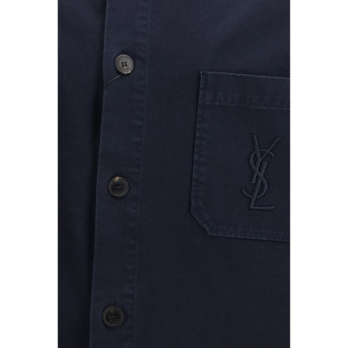 Saint Laurent Blue Cotton Denim Jacket