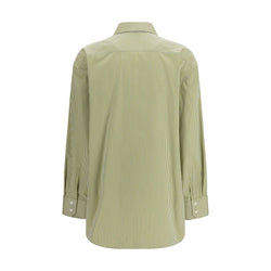 Saint Laurent Bicolor Cotton Pattern Shirt