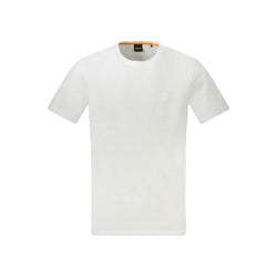 Hugo Boss White Cotton Men T-Shirt