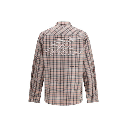 Off-White Multicolor Cotton Pattern Shirt