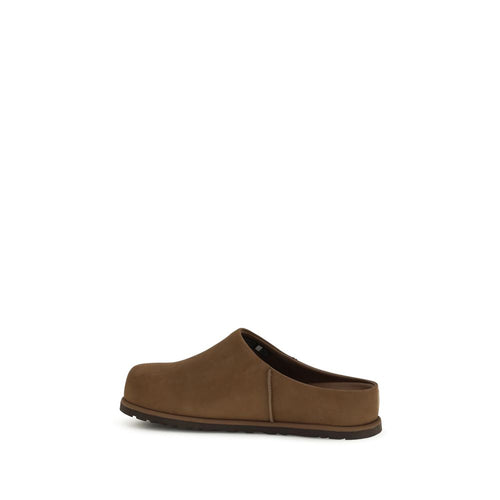 UGG Brown Calf Leather Bos Taurus Mules