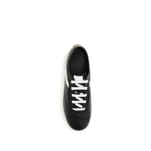 Alexander McQueen Black Calf Leather Bos Taurus Low Top Sneakers