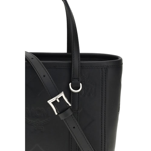 MCM Black Calf Leather Bos Taurus Shoulder Bag