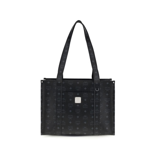 MCM Black Fabric Shoulder Bag