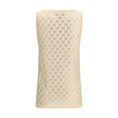 Gucci Multicolor Silk Tank Tops