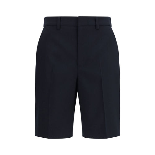 Gucci Black Cotton Bermuda Shorts